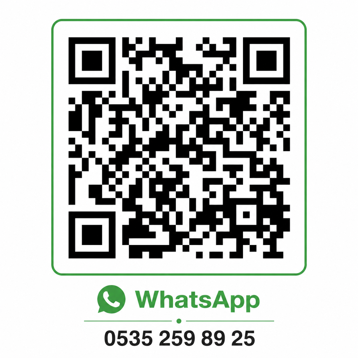 Siverek Akat Oto Lastik WhatsApp QR Kodu - 0535 259 89 25